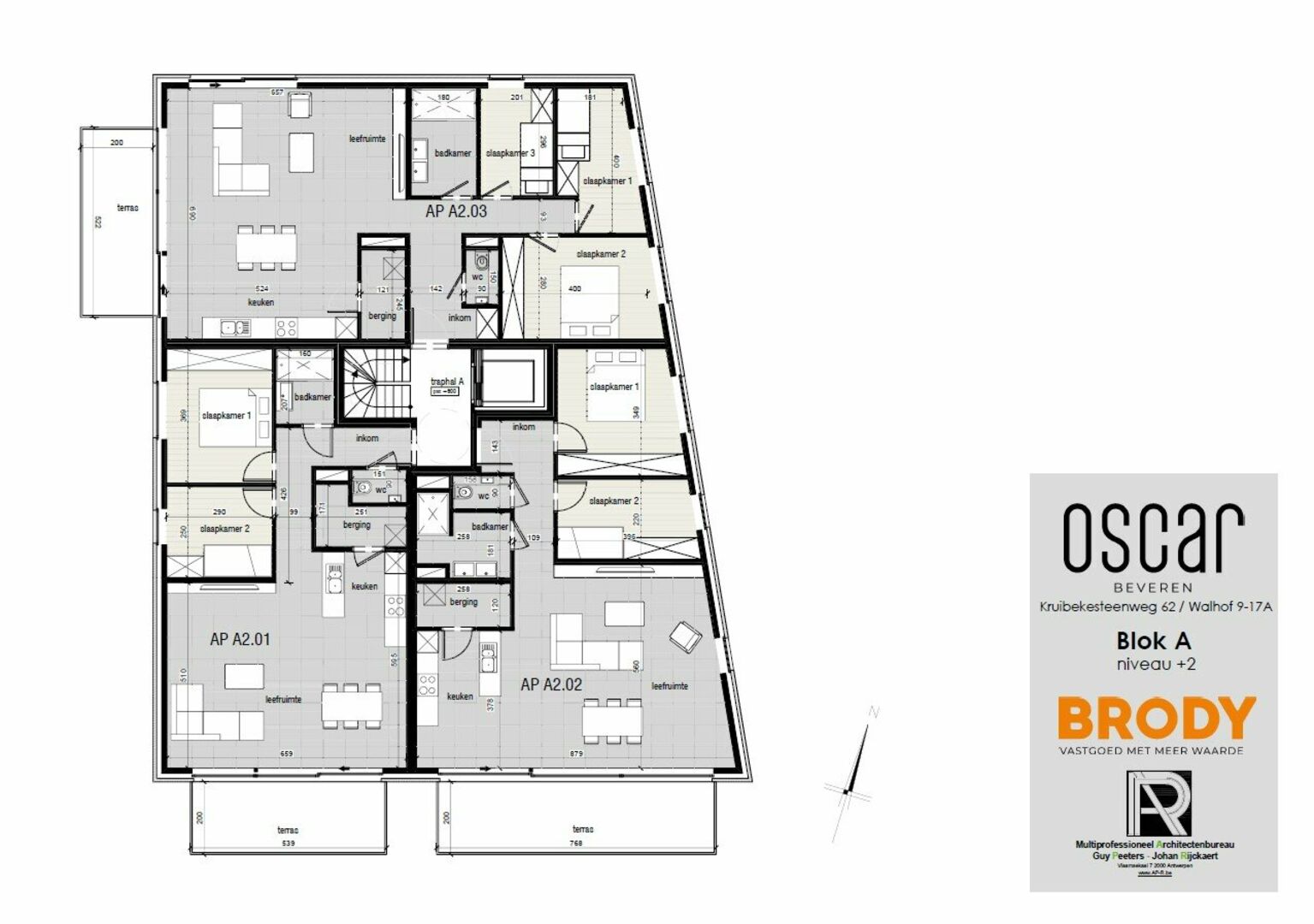 Gebouw A - Grondplan - Verdiep 2