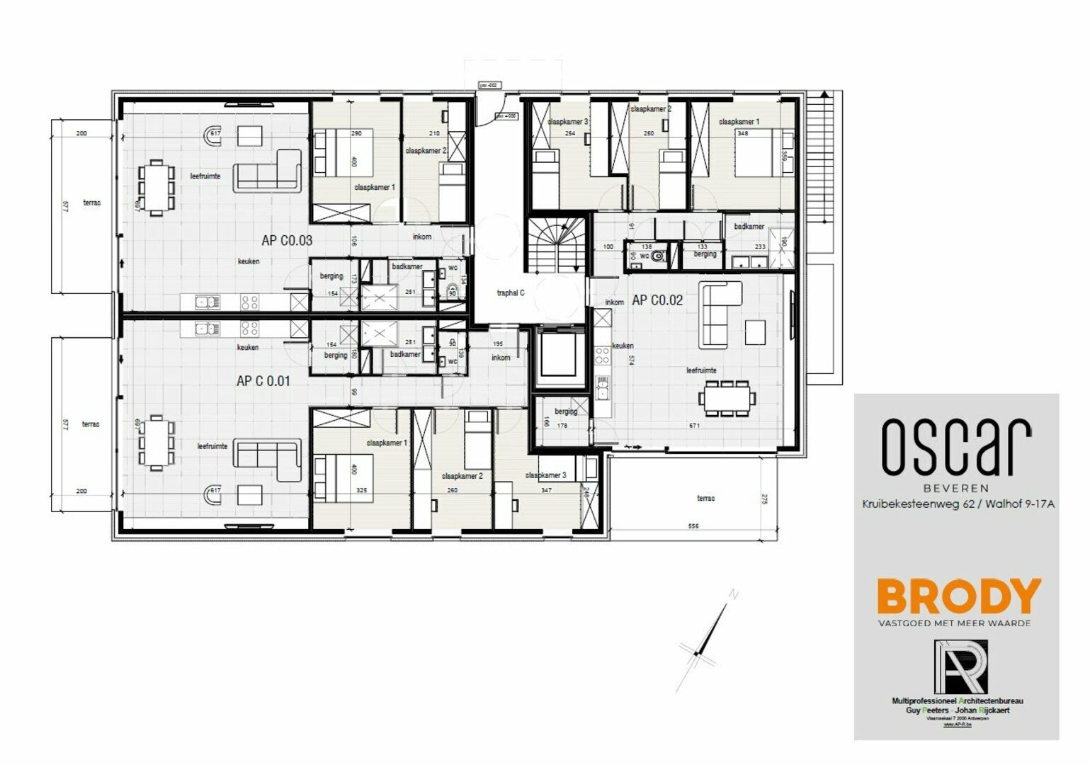 Gebouw C - Grondplan - Verdiep 0