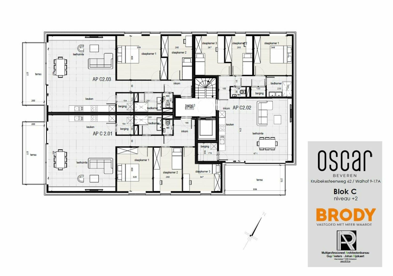 Gebouw C - Grondplan - Verdiep 2