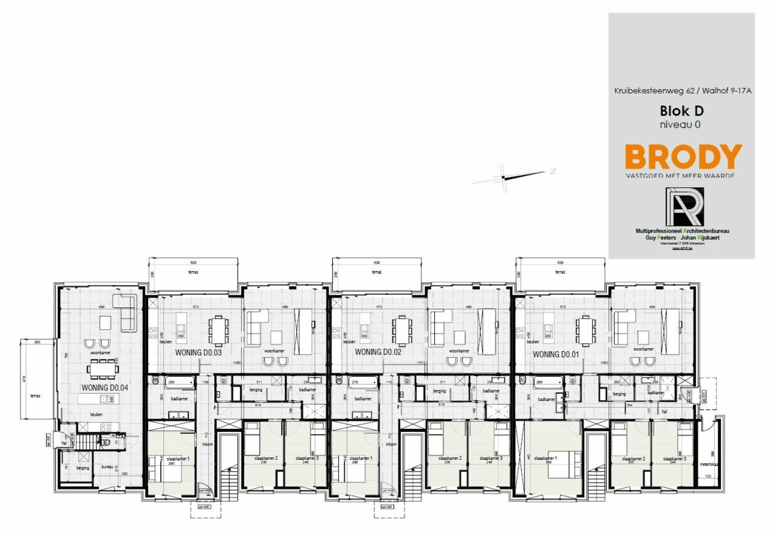 Gebouw D - Grondplan - Verdiep 0