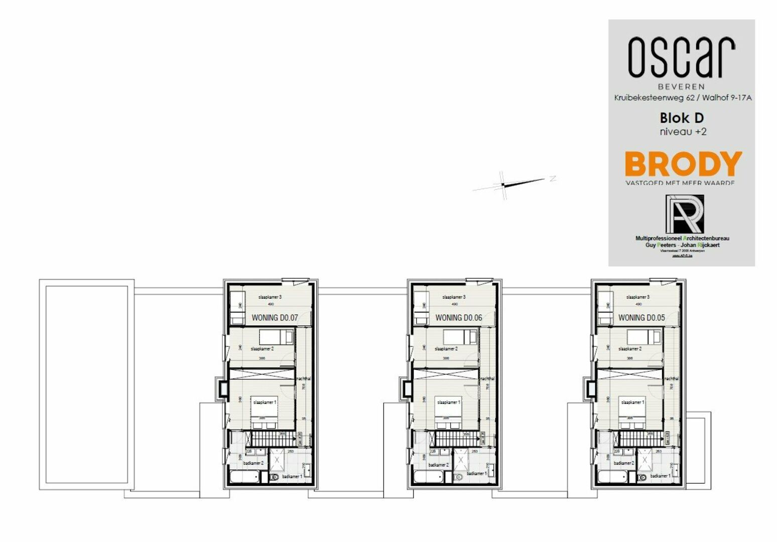 Gebouw D - Grondplan - Verdiep 2