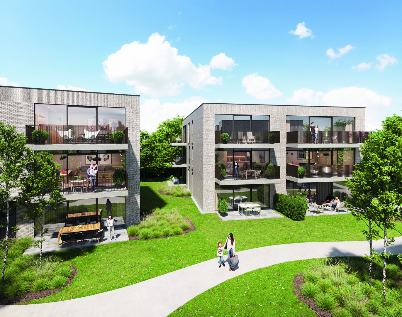 Zijaanzicht gebouw A